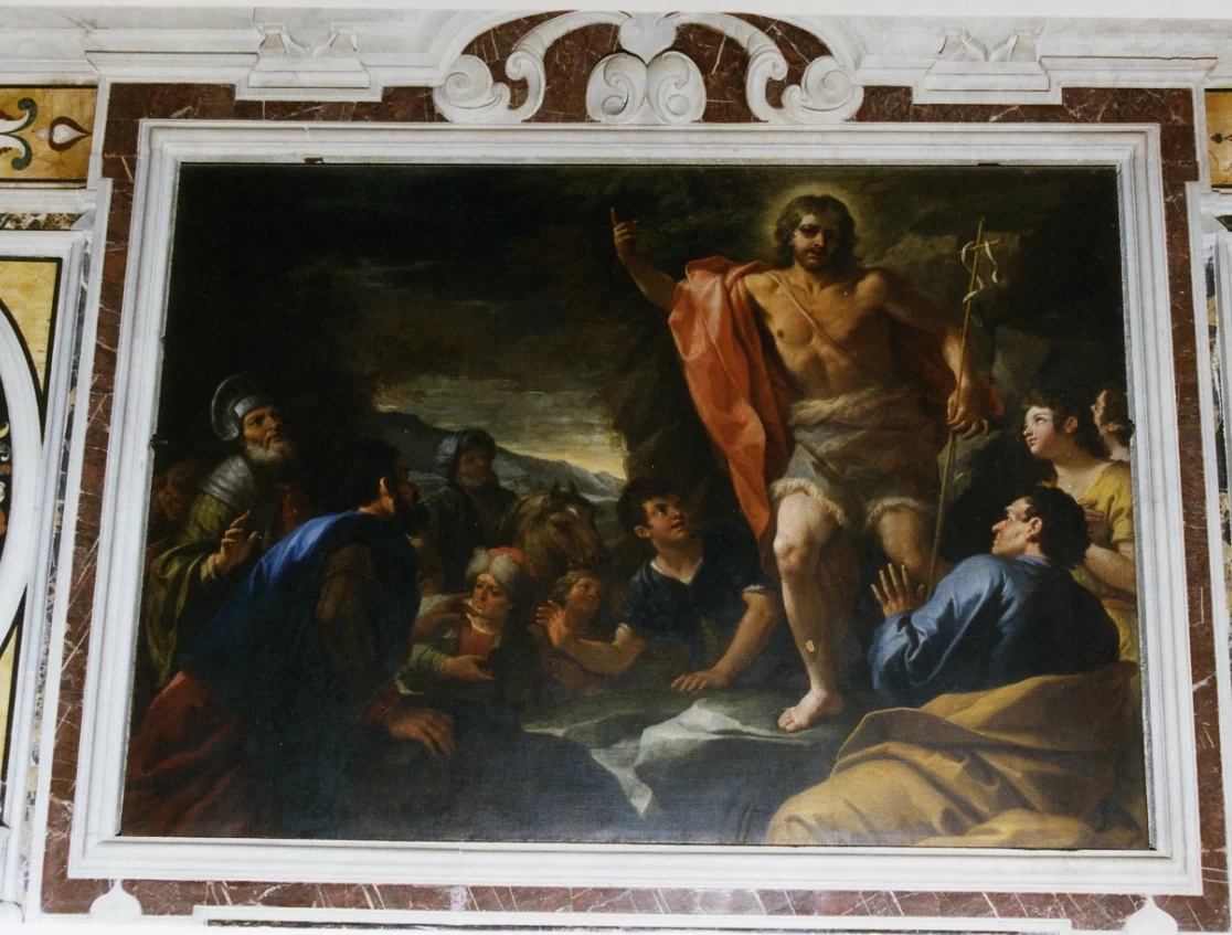 San Giovanni Battista indica Cristo come l'Agnello di Dio - Certosa di san Martino, Napoli